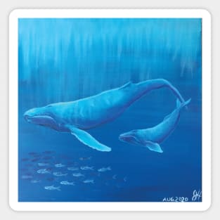 Blue whales Magnet